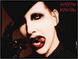 Rękawiczka, Zęby, Język, Marilyn Manson, Czarna